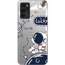 Mobilpad Oppo A16 / A55 Uyumlu Baskılı Yumuşak Silikon Şeffaf Telefon Kılıfı