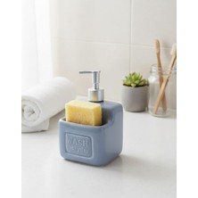 Veyla Style Porselen Sünger Hazneli Sıvı Sabunluk ve Deterjanlık