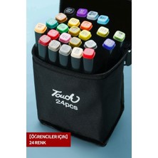 Gökyüzü Işığı Profesyonel Çizim ve Boyama Için Keçeli Marker Kalem Seti - Kalın ve Ince Çift Uçlu