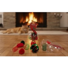 AyrStore Buğz Yılbaşı Konseptli 8 Parça Küre Içinde Oyuncak Seti