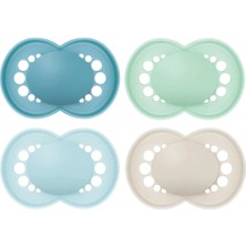 Mam Original Matte Pacifier Mavi Yeşil 4'lü Emzik +16 Ay
