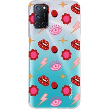 Mobilpad Oppo A52 / A72 / A92 Uyumlu Baskılı Yumuşak Silikon Şeffaf Telefon Kılıfı