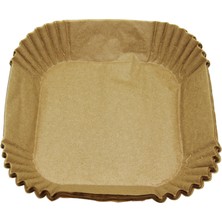 Zenvia Air Fryer 50 Parça  Kare - 16X4.5CM Kağıt Pişirme Kalıbı (4887) ZNVA-GO3146