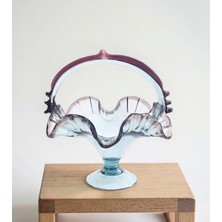 Felis Arte Hanmade Cam Şekerlik , Dekoratif ( Bordo/Mürdüm )