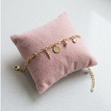 Museum Of You Minimalist Kadın 14K Gold Kaplama Charm Bileklik - Çoklu Figür Şans Bilekliği