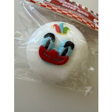 Bumelo Joker Surat Squishy-Sukuşi-Moj Moj Stres Topu Beyaz Büyük Boy