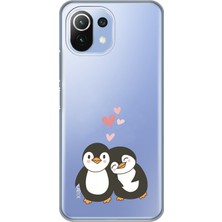 Mobilpad Xiaomi Mi 11 Lite Uyumlu Baskılı Yumuşak Silikon Şeffaf Telefon Kılıfı