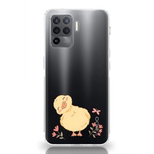 Mobilpad Oppo Reno 5 Lite Uyumlu Baskılı Yumuşak Silikon Şeffaf Telefon Kılıfı