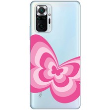 Mobilpad Xiaomi Redmi Note 10 Pro Uyumlu Baskılı Yumuşak Silikon Şeffaf Telefon Kılıfı