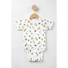 Kidyra %100 Pamuklu Reglan Kol Çıtçıtlı Bebek Body