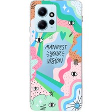 Mobilpad Xiaomi Redmi Note 12 4g Uyumlu Baskılı Yumuşak Silikon Şeffaf Telefon Kılıfı