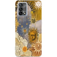 Mobilpad Oppo A74 Uyumlu Baskılı Yumuşak Silikon Şeffaf Telefon Kılıfı