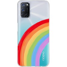 Mobilpad Oppo A52 / A72 / A92 Uyumlu Baskılı Yumuşak Silikon Şeffaf Telefon Kılıfı