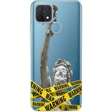 Mobilpad Oppo A15 / A15S Uyumlu Baskılı Yumuşak Silikon Şeffaf Telefon Kılıfı