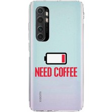 Mobilpad Xiaomi Mi Note 10 Lite Uyumlu Baskılı Yumuşak Silikon Şeffaf Telefon Kılıfı