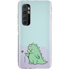 Mobilpad Xiaomi Mi Note 10 Lite Uyumlu Baskılı Yumuşak Silikon Şeffaf Telefon Kılıfı