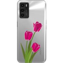 Mobilpad Oppo A16 / A55 Uyumlu Baskılı Yumuşak Silikon Şeffaf Telefon Kılıfı