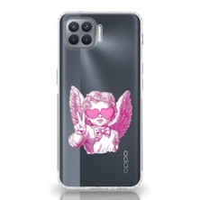 Mobilpad Oppo Reno 4 Lite Uyumlu Baskılı Yumuşak Silikon Şeffaf Telefon Kılıfı