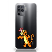 Mobilpad Oppo Reno 5 Lite Uyumlu Baskılı Yumuşak Silikon Şeffaf Telefon Kılıfı