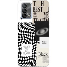 Mobilpad Oppo A74 Uyumlu Baskılı Yumuşak Silikon Şeffaf Telefon Kılıfı