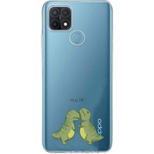 Mobilpad Oppo A15 / A15S Uyumlu Baskılı Yumuşak Silikon Şeffaf Telefon Kılıfı