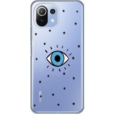 Mobilpad Xiaomi Mi 11 Lite Uyumlu Baskılı Yumuşak Silikon Şeffaf Telefon Kılıfı