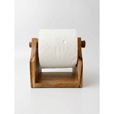 Cücü Ahşap Tuvalet Kağıdı Askısı