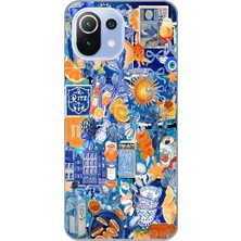 Mobilpad Xiaomi Mi 11 Lite Uyumlu Baskılı Yumuşak Silikon Şeffaf Telefon Kılıfı