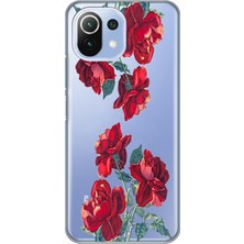 Mobilpad Xiaomi Mi 11 Lite Uyumlu Baskılı Yumuşak Silikon Şeffaf Telefon Kılıfı