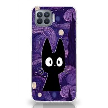 Mobilpad Oppo Reno 4 Lite Uyumlu Baskılı Yumuşak Silikon Şeffaf Telefon Kılıfı