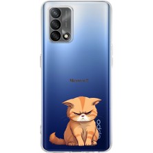 Mobilpad Oppo A74 Uyumlu Baskılı Yumuşak Silikon Şeffaf Telefon Kılıfı