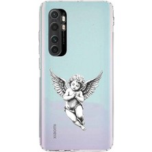 Mobilpad Xiaomi Mi Note 10 Lite Uyumlu Baskılı Yumuşak Silikon Şeffaf Telefon Kılıfı