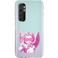 Mobilpad Xiaomi Mi Note 10 Lite Uyumlu Baskılı Yumuşak Silikon Şeffaf Telefon Kılıfı