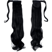 Kaia Life Bağlamalı Dalgalı At Kuyruğu / Siyah