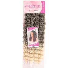 Kaia Life Nice Bulk Afro Su Dalgası  / Kahve / Platin Ombreli
