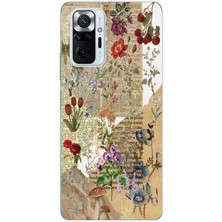 Mobilpad Xiaomi Redmi Note 10 Pro Uyumlu Baskılı Yumuşak Silikon Şeffaf Telefon Kılıfı