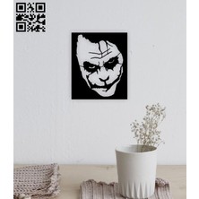 SS Cnc Sscnc Joker Lazer Kesim Dekoratif Duvar Tablosu (40X33 Cm)