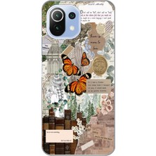 Mobilpad Xiaomi Mi 11 Lite Uyumlu Baskılı Yumuşak Silikon Şeffaf Telefon Kılıfı