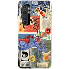 Mobilpad Xiaomi Mi Note 10 Lite Uyumlu Baskılı Yumuşak Silikon Şeffaf Telefon Kılıfı