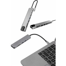 AyrStore Buğz Çevirici Dönüştürücü Adaptör Macbook 3 In 1 Type-C To Hdmı USB 3.0