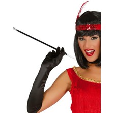 Kaia Life 1920&AMP;#39;LER 1990&AMP;#39;LAR Gatsby Kadın Aksesuar Seti – Kırmızı Charleston  Bandı ve Sigaralık