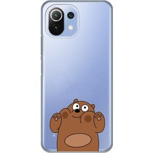 Mobilpad Xiaomi Mi 11 Lite Uyumlu Baskılı Yumuşak Silikon Şeffaf Telefon Kılıfı