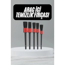 AyrStore Buğz 5 Adet Oto Detaylı Temizleyici Araç Içi Temizlik Fırça Seti Koltuk Döşeme Kapı Toz Al