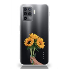 Mobilpad Oppo Reno 5 Lite Uyumlu Baskılı Yumuşak Silikon Şeffaf Telefon Kılıfı
