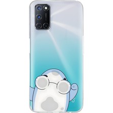 Mobilpad Oppo A52 / A72 / A92 Uyumlu Baskılı Yumuşak Silikon Şeffaf Telefon Kılıfı