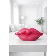 Modern Dekoratif Dudak Obje – 25 x 10 cm (3 Adet)