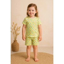 GMG Collection Baby Rahat Giyim Şort Tişört Pijama Takımmini Uçak Desenli