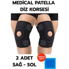 AyrStore Buğz Medical Patella Destekli Diz Korsesi Ikili Sağ Sol Çapraz Bağ Menisküs Ağrısı Için Sp