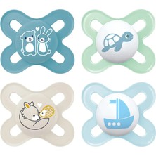Mam Original Start Newborn Pacifier Mavi 4'lü Emzik 0-3 Ay