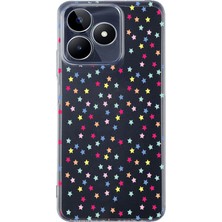 Mobilpad Realme C53 Uyumlu Baskılı Yumuşak Silikon Şeffaf Telefon Kılıfı